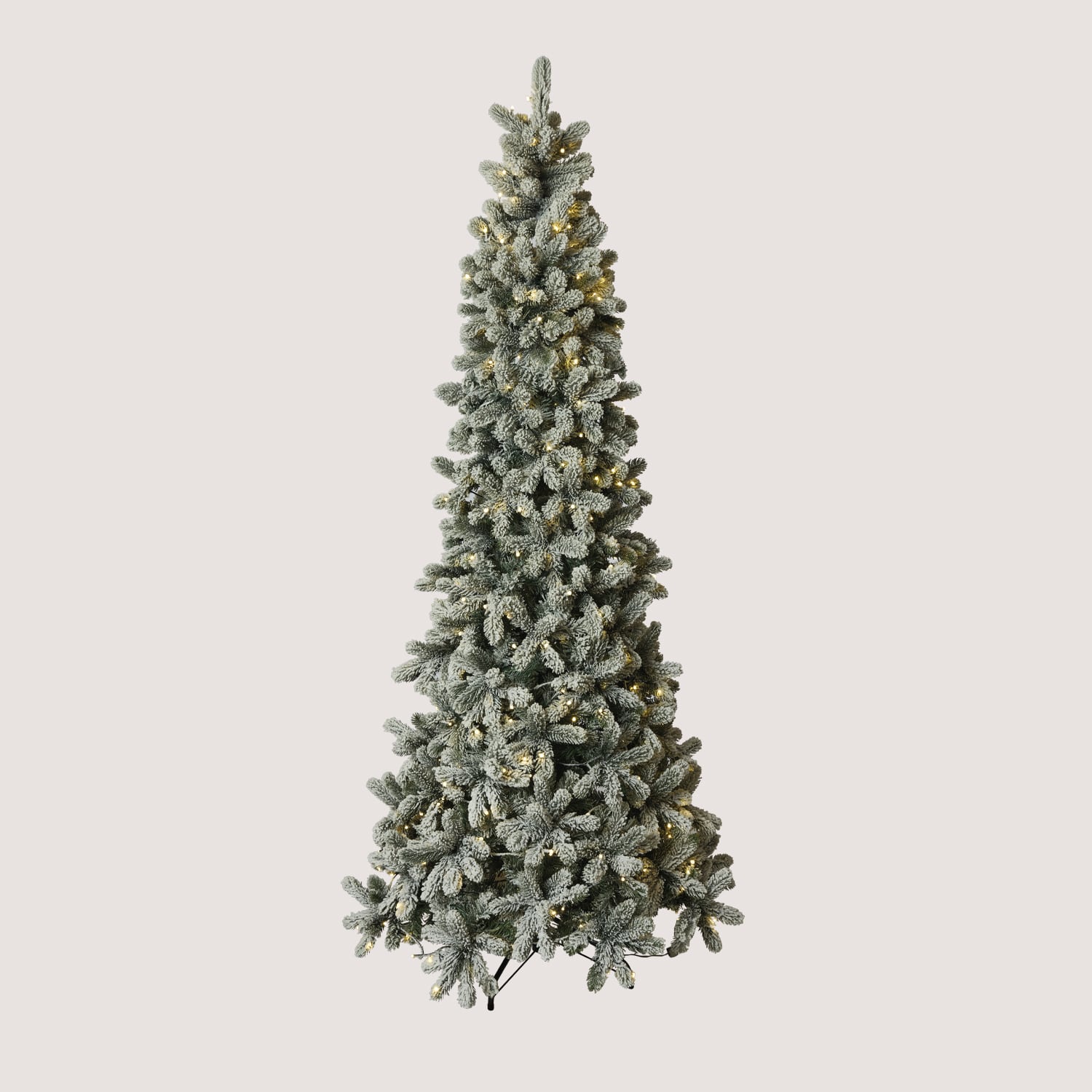 Albero di Natale Innevato Monte Cimone 240 cm con Luci Incorporate