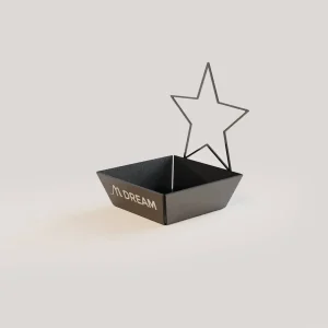 Svuotatasche M-Dream in metallo vasca trapezoidale colore antracite opaco
