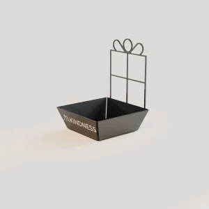 Svuotatasche M-Kindness in metallo vasca trapezoidale colore antracite opaco