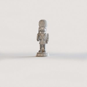 Garde anglais Arthur Kingsley ornement décoré d’effet de statue