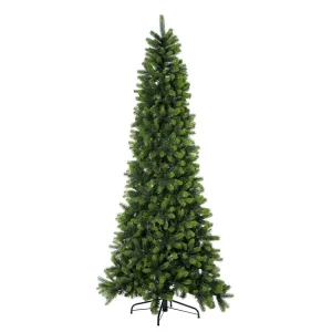 Albero di Natale Slim Verde Abete Monte Cimone Real Touch h 150 cm ø 54 cm