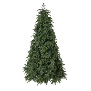 Albero di Natale artificiale Abete Alto Tesino h 210 cm e ø 142 cm con forma conica e rami folti