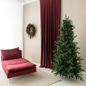 Albero di Natale Abete Cristallo Real Touch h 180 cm ø 127 cm