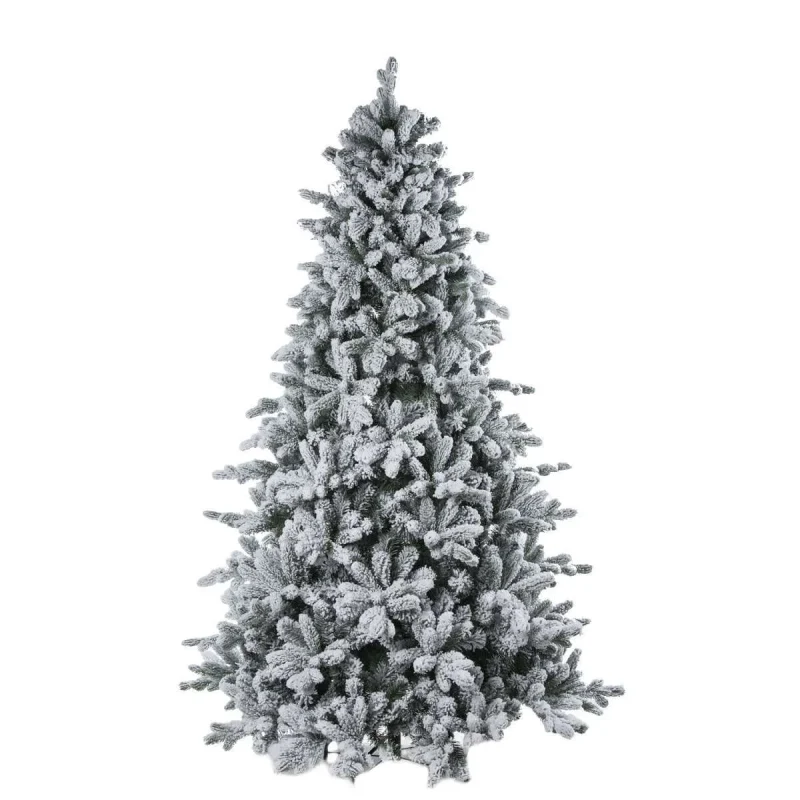 Árbol de Navidad Abeto de Cristal Nevado h 150 cm ø 116 cm