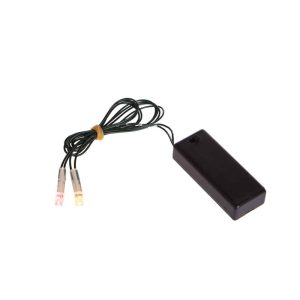 Ampoule avec 2 LED rouges et jaunes clignotantes fonctionnant avec des piles AAA Mini Stylus