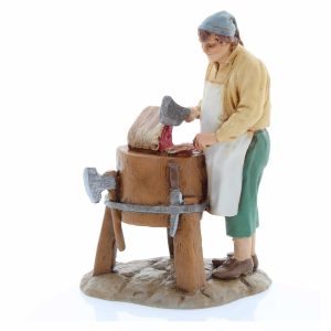 Macellaio con Banco Standard 10 per Presepi in Scala 1:20 in Resina