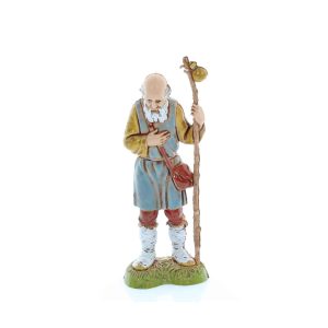 Vecchio con Bastone Standard 10 Stile Napoletano per Presepi in Scala 1:20