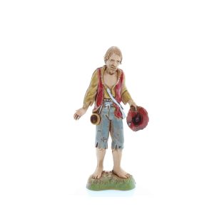 Pastore con Cappello in Mano Destra Standard 10 Stile Napoletano per Presepi in Scala 1:20