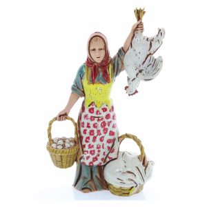 Pollivendola Standard 10 Stile Napoletano per Presepi in Scala 1:20