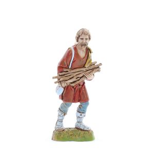 Pastore con Fascio di Legna Standard 10 Stile Napoletano per Presepi in Scala 1:20