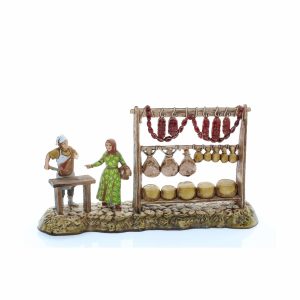 Scena Macellaio Mini 6 Napoletano per Presepi in Scala 1:32