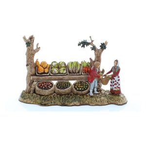 Scena Fruttivendolo Mini 6 Napoletano per Presepi in Scala 1:32