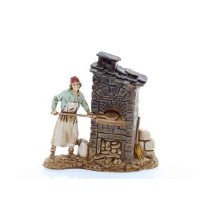 Pizzaiolo al Forno Compact 8 per Presepi in Scala 1:32