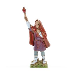 Uomo con Torcia Standard 10 Stile Napoletano per Presepi in Scala 1:20
