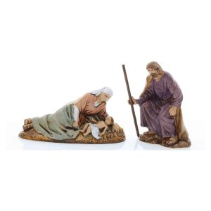 Natività 3 Soggetti Standard 10 Stile Napoletano per Presepi in Scala 1:20 con Madonna Sdraiata