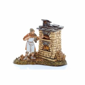 Gruppo Fornaio Standard 10 Stile Napoletano per Presepi in Scala 1:20