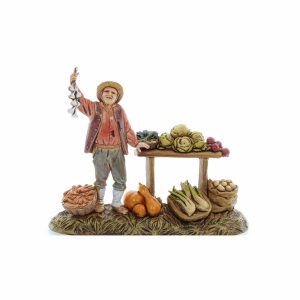 Gruppo Fruttivendolo Standard 10 Stile Napoletano per Presepi in Scala 1:20