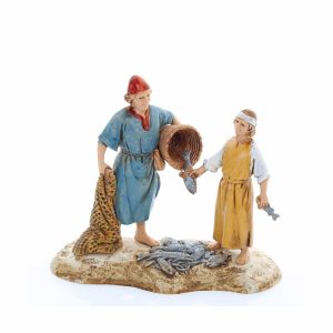 Gruppo Pescatori Standard 10 per Presepe in Stile Arabo Scala 1:20