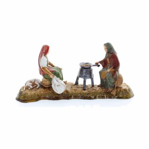 Vecchie Donne Mondine per Presepe da Cm 10 Scala 1:20