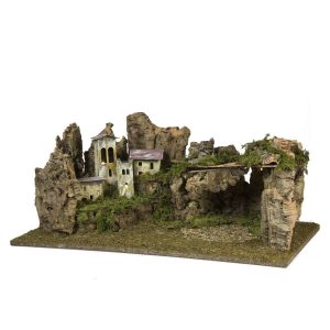 Paysage avec Lumières 58x33.5x26 à l’échelle 1:20 pour Personnages cm 10