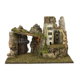 Paysage avec lumières 43x31.5x29 à l’échelle 1:20 pour personnages cm 11