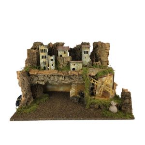 Paysage avec Lumières 58x33.5x26 à l’échelle 1:20 pour Personnages cm 10