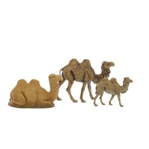 Set 3 Cammelli Assortiti Mini 6 Napoletano per Presepi in Scala 1:22