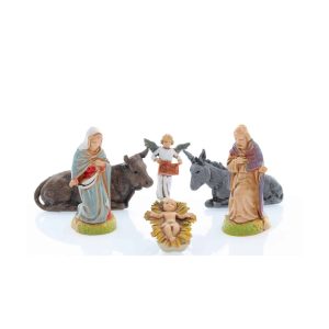 Set Natività 6 Soggetti Mini 6 Napoletano per Presepi in Scala 1:22