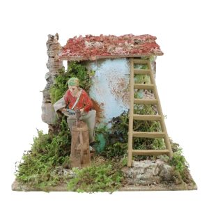 Arrotino Animato 220V per Presepi Scala 1:20