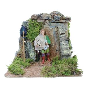 Uomo che Semina Animato 220V per Presepi Scala 1:20