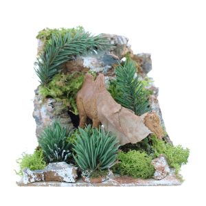 Donna con Lanterna Animata 220V per Presepi Scala 1:20