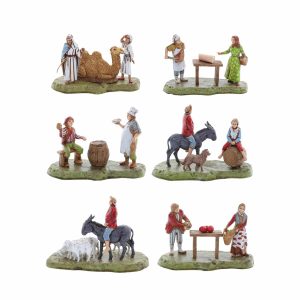 Set 6 gruppi soggetti in scatola cm 6