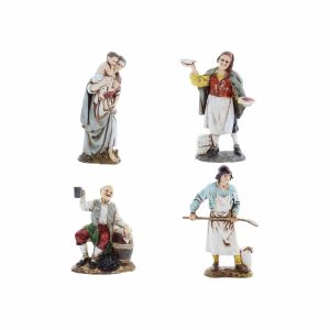 Set 4 Soggetti Napoletani Medio 12 per Presepe in Scala 1:15