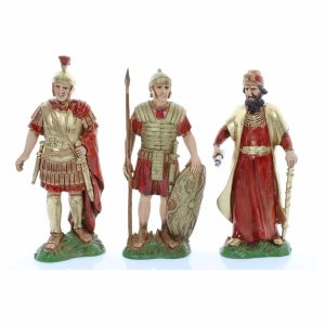 Set Re erode e 2 solati romani Medio 12 per Presepe in Scala 1:15