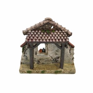 Facciata per casa in resina h cm 10 per presepe