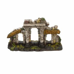 Ingresso con 3 archi a colonna in resina h cm 9 per presepe