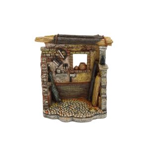 Bottega del Falegname in Resina per Presepe 8,5x5,5x10,5 cm
