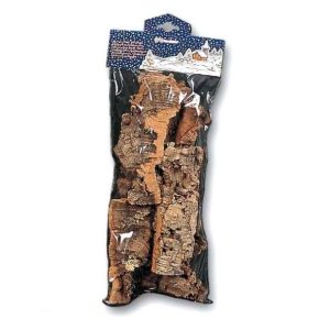 Bolsa con corcho en pedazos