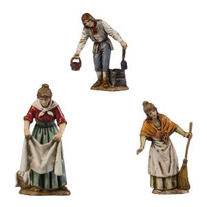 Standard 10 Gegenüberliegende Figur Set in Geschenkbox für Krippe im Maßstab 1:20