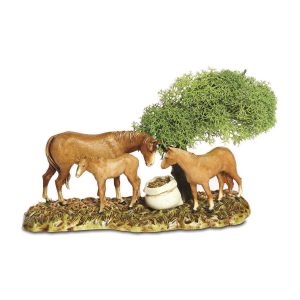 Gruppo Cavalli Compact 8 per Presepi in Scala 1:32