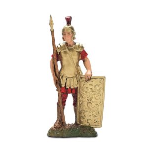 Soldato con Scudo Quadro Standard 10 Stile Napoletano per Presepi in Scala 1:20