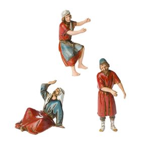 Set Vasaio, Muratore e Pastore Seduto 3 Soggetti Standard 10 Stile Arabo per Presepi in Scala 1:20