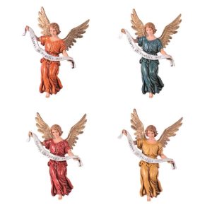 Lot de 4 Anges Moyens 13 colorés