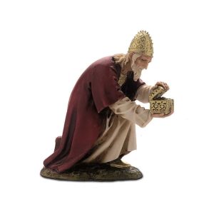 Roi Blanc Agenouillé Prestige 15 Echelle 1:12