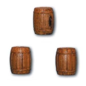 Busta con 3 Botti Standard 10 per Presepe in Scala 1:20