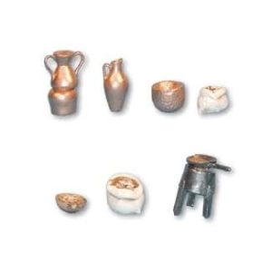 Busta con Assortimento di 7 Accessori Standard 10 per Presepe in Scala 1:20