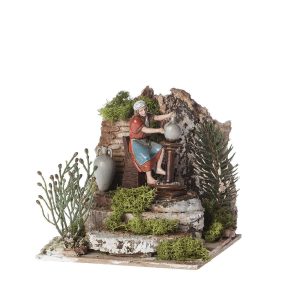 Vasaio che Lavora Animato 220V per Presepi Scala 1:20