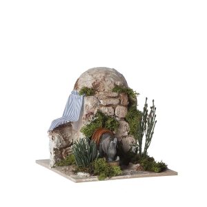 Asino che Beve Animato 220V per Presepi Scala 1:20