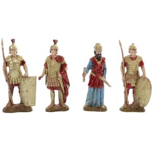 Le roi Hérode et 3 soldats romains Standard 10 Set pour crèche à l’échelle 1:20
