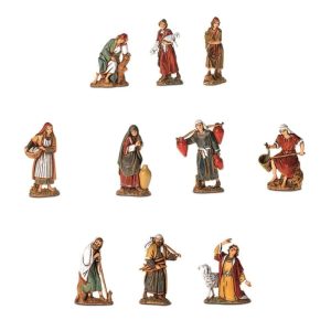 Lot de 10 Mini 6 Bergers Arabes Version 2 pour Crèches à l’échelle 1:22